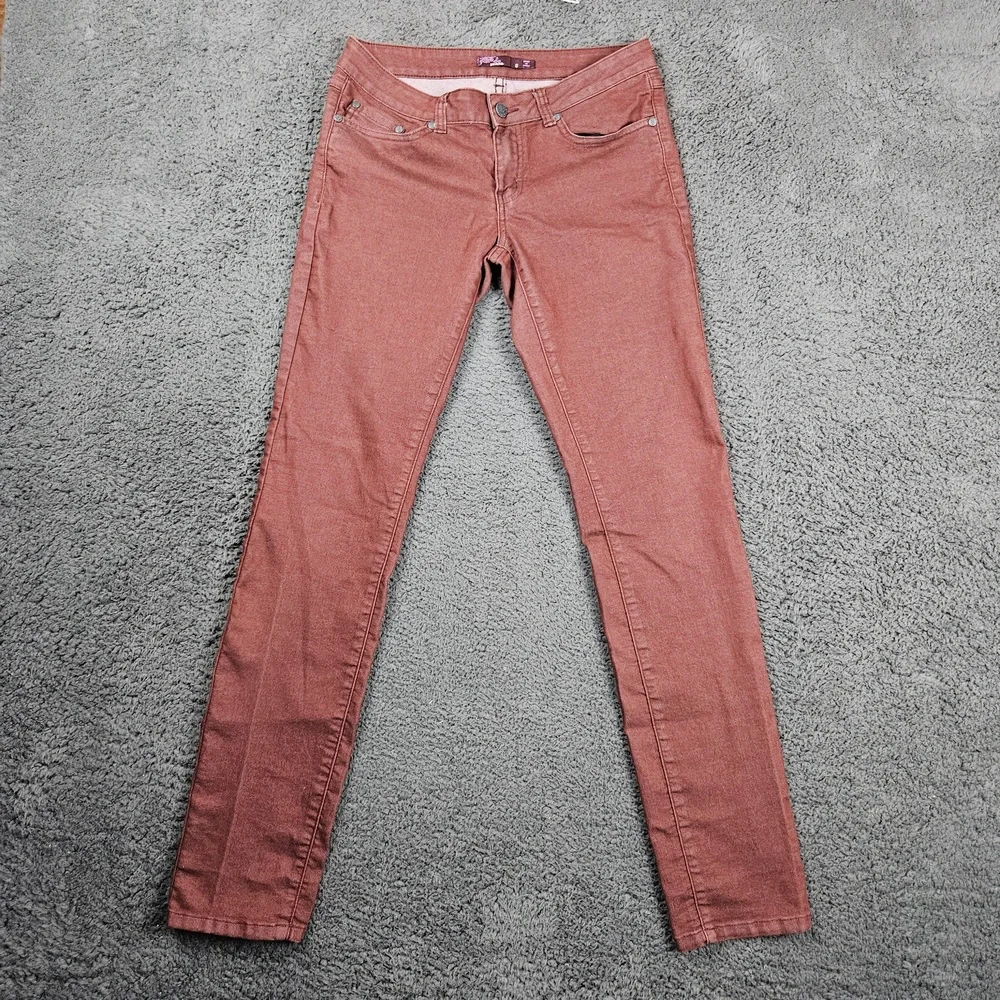 Prana Jeans Womens 6 Skinny Reddish Brown‎ Denim